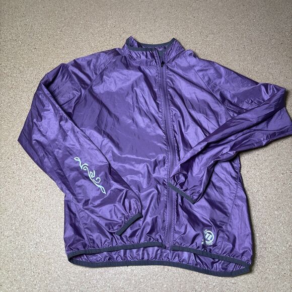 Novara Cycling Stowable Jacket Womens Packable Zip Pocket Size M Purple H2 - Picture 1 of 7